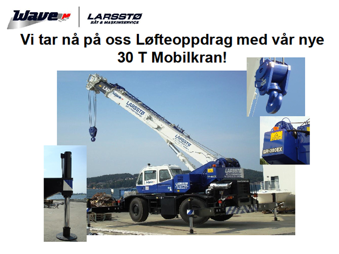 30 tonn mobilkran til leie